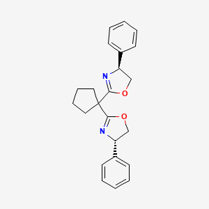 molecular formula C23H24N2O2 B6591828 (4S,4'S)-2,2'-(环戊烷-1,1-二基)双(4-苯基-4,5-二氢恶唑) CAS No. 1639791-77-7