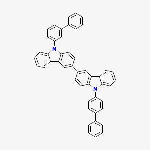 molecular formula C48H32N2 B6591829 9-[1,1'-联苯]-3-基-9'-[1,1'-联苯]-4-基-3,3'-联-9H-咔唑 CAS No. 1643479-47-3
