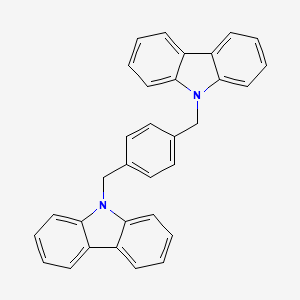 molecular formula C32H24N2 B6591853 1,4-bis((9H-carbazol-9-yl)methyl)benzene CAS No. 166256-60-6