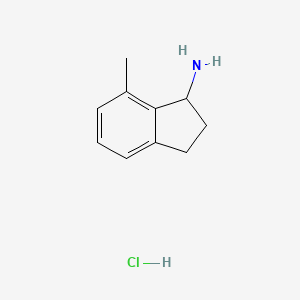 molecular formula C10H14ClN B6591856 7-Methyl-2,3-dihydro-1H-inden-1-amine hydrochloride CAS No. 168902-72-5