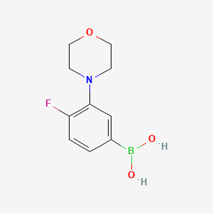 molecular formula C10H13BFNO3 B6591869 (4-氟-3-吗啉苯基)硼酸 CAS No. 1704073-35-7