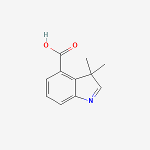 molecular formula C11H11NO2 B6591873 3,3-二甲基-3H-吲哚-4-羧酸 CAS No. 1715960-51-2