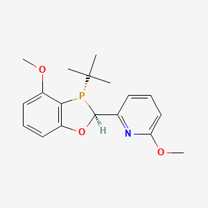 molecular formula C18H22NO3P B6591877 2-((2S,3S)-3-(tert-butyl)-4-methoxy-2,3-dihydrobenzo[d][1,3]oxaphosphol-2-yl)-6-methoxypyridine CAS No. 1777796-37-8