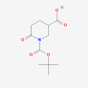 molecular formula C11H17NO5 B6591892 1-(tert-Butoxycarbonyl)-6-oxopiperidine-3-carboxylic acid CAS No. 1779990-74-7
