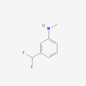 molecular formula C8H9F2N B6591911 3-(Difluoromethyl)-N-methylaniline CAS No. 1782847-98-6