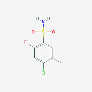 molecular formula C7H7ClFNO2S B6591944 4-氯-2-氟-5-甲基苯磺酰胺 CAS No. 1805525-24-9