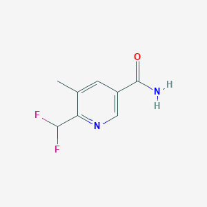 molecular formula C8H8F2N2O B6591949 6-(Difluoromethyl)-5-methylnicotinamide CAS No. 1806775-39-2