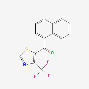 molecular formula C15H8F3NOS B6592002 5-(1-Naphthoyl)-4-trifluoromethyl-1,3-thiazole CAS No. 1820607-00-8