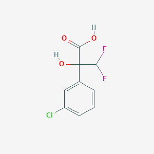molecular formula C9H7ClF2O3 B6592015 2-(3-Chlorophenyl)-3,3-difluoro-2-hydroxypropanoic acid CAS No. 1820613-81-7