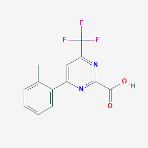 molecular formula C13H9F3N2O2 B6592057 [6-(o-Tolyl)-4-(trifluoromethyl)pyrimidin-2-yl]carboxylic acid CAS No. 1820673-43-5