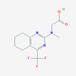 molecular formula C12H14F3N3O2 B6592185 N-Methyl-N-[5,6,7,8-tetrahydro-4-(trifluoromethyl)quinazolin-2-yl]glycine CAS No. 1820717-87-0