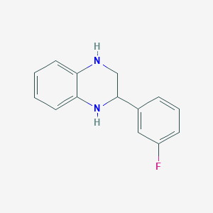 molecular formula C14H13FN2 B6592196 1,2,3,4-Tetrahydro-2-(3-fluorophenyl)quinoxaline CAS No. 1820739-96-5
