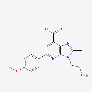 molecular formula C18H19N3O4 B6592204 Methyl 3-(2-hydroxyethyl)-5-(4-methoxyphenyl)-2-methyl-3H-imidazo-[4,5-b]-pyridine-7-carboxylate CAS No. 1820740-60-0