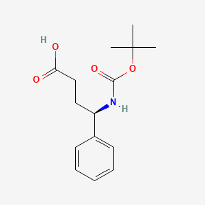 molecular formula C15H21NO4 B6592220 (R)-4-((tert-Butoxycarbonyl)amino)-4-phenylbutanoic acid CAS No. 1821805-21-3