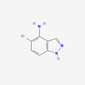 molecular formula C7H6BrN3 B6592295 5-bromo-1H-indazol-4-amine CAS No. 1891120-48-1