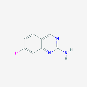 molecular formula C8H6IN3 B6592341 7-碘喹唑啉-2-胺 CAS No. 1935610-10-8