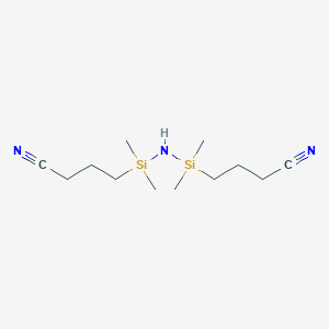 molecular formula C12H25N3Si2 B6592449 Butanenitrile,4,4'-(1,1,3,3-tetramethyl-1,3-disilazanediyl)bis-(9CI) CAS No. 204641-77-0