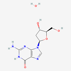 molecular formula C10H15N5O5 B6592467 2'-脱氧鸟苷一水合物 CAS No. 207121-55-9
