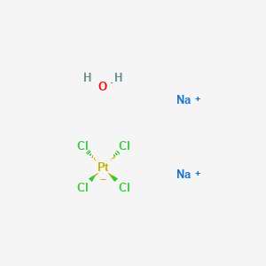 molecular formula Cl4H2Na2OPt B6592477 四氯合铂(II)钠水合物 CAS No. 207683-21-4
