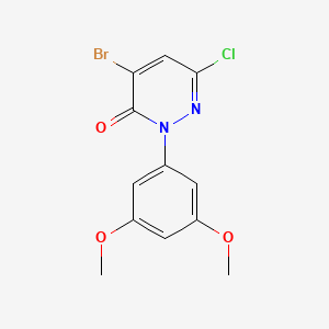 molecular formula C12H10BrClN2O3 B6592491 4-Bromo-6-chloro-2-(3,5-dimethoxyphenyl)pyridazin-3(2H)-one CAS No. 2095779-88-5