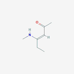 molecular formula C7H13NO B065925 4-(Methylamino)-3-hexen-2-one CAS No. 182362-48-7