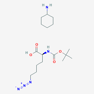 molecular formula C17H33N5O4 B6592504 Boc-L-Lys(N3)-OH (CHA) CAS No. 2098497-30-2