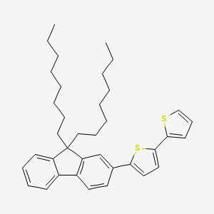 molecular formula C37H46S2 B6592522 聚[(9,9-二辛基芴-2,7-二基)-共-(二噻吩)] CAS No. 210347-56-1