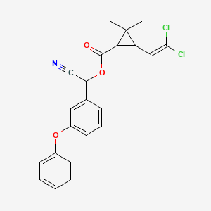 molecular formula C22H19Cl2NO3 B6592528 氯氰菊酯 CAS No. 211504-93-7