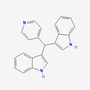 molecular formula C22H17N3 B6592533 3,3'-(pyridin-4-ylmethanediyl)bis(1H-indole) CAS No. 21182-09-2