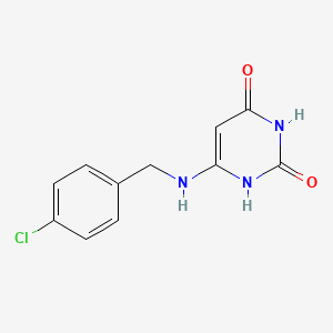 molecular formula C11H10ClN3O2 B6592554 6-((4-chlorobenzyl)amino)pyrimidine-2,4(1H,3H)-dione CAS No. 21333-15-3