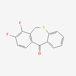 molecular formula C14H8F2OS B6592569 7,8-二氟二苯并[b,e]噻吩-11(6H)-酮 CAS No. 2136287-66-4