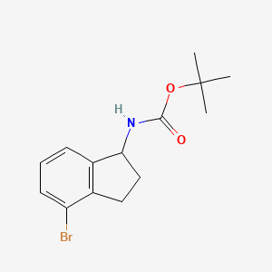 molecular formula C14H18BrNO2 B6592581 Tert-Butyl (4-Bromo-2,3-Dihydro-1H-Inden-1-Yl)Carbamate CAS No. 2167214-26-6