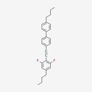 1,1'-Biphenyl, 4-butyl-4'-[(4-butyl-2,6-difluorophenyl)ethynyl]-