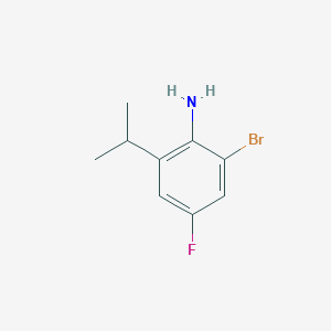 molecular formula C9H11BrFN B6592636 2-Bromo-4-fluoro-6-isopropylaniline CAS No. 2260959-41-7