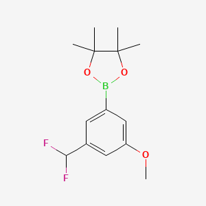 molecular formula C14H19BF2O3 B6592668 2-(3-(Difluoromethyl)-5-methoxyphenyl)-4,4,5,5-tetramethyl-1,3,2-dioxaborolane CAS No. 2304635-41-2