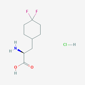 molecular formula C9H16ClF2NO2 B6592670 (2S)-2-amino-3-(4,4-difluorocyclohexyl)propanoic acid hydrochloride CAS No. 2306254-36-2