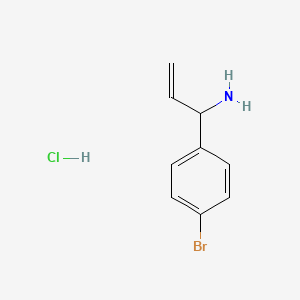 molecular formula C9H11BrClN B6592682 1-(4-Bromophenyl)prop-2-en-1-amine hydrochloride CAS No. 233608-12-3