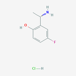 molecular formula C8H11ClFNO B6592717 (S)-2-(1-Aminoethyl)-4-fluorophenol hydrochloride CAS No. 2379311-62-1