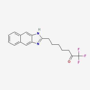 molecular formula C18H17F3N2O B6592741 2-(6-Oxo-7,7,7-trifluoroheptyl)naphto-[2,3-d]-imidazole CAS No. 240121-56-6