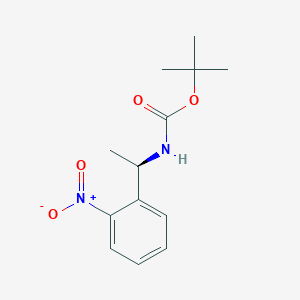 molecular formula C13H18N2O4 B6592754 (R)-tert-Butyl (1-(2-nitrophenyl)ethyl)carbamate CAS No. 2411591-10-9