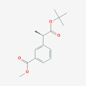 molecular formula C15H20O4 B6592761 (S)-Methyl 3-(1-(tert-butoxy)-1-oxopropan-2-yl)benzoate CAS No. 2411591-96-1