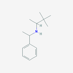molecular formula C14H23N B6592815 (3,3-Dimethylbutan-2-yl)(1-phenylethyl)amine CAS No. 25102-90-3