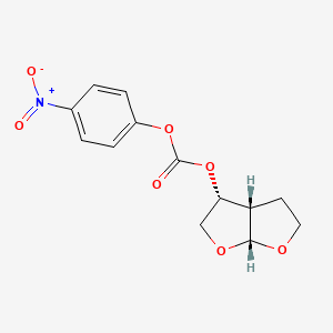 molecular formula C13H13NO7 B6592833 (3r,3As,6ar)-六氢呋喃[2,3-b]呋喃-3-基(4-硝基苯基)碳酸酯 CAS No. 252873-35-1