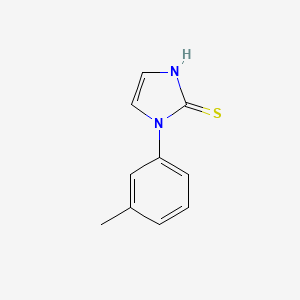 molecular formula C10H10N2S B6592836 1-(3-methylphenyl)-1H-imidazole-2-thiol CAS No. 25372-35-4
