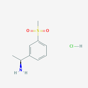 molecular formula C9H14ClNO2S B6592841 (S)-1-(3-(Methylsulfonyl)phenyl)ethan-1-amine hydrochloride CAS No. 2554775-94-7