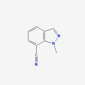 molecular formula C9H7N3 B6592852 1-Methyl-1H-indazole-7-carbonitrile CAS No. 256228-68-9