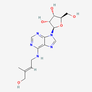 molecular formula C15H21N5O5 B6592933 Zeatin riboside CAS No. 28542-78-1