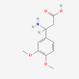 molecular formula C11H15NO4 B6593052 3-Amino-3-(3,4-dimethoxyphenyl)propanoic acid CAS No. 34840-85-2