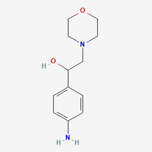 molecular formula C12H18N2O2 B6593063 1-(4-Amino-phenyl)-2-morpholin-4-yl-ethanol CAS No. 351443-09-9
