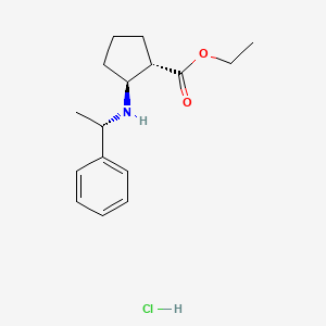 Ethyl (1S,2S)-2-[[(S)-1-phenylethyl]amino]cyclopentanecarboxylate Hydrochloride